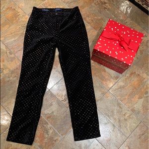 Talbots Woman’s Gold Polka Dot Pants